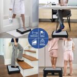 SOYO Mobility One Step Stool, Heavy Duty Indoor Outdoor Non-Slip Small Step Platform Assistive Device for Adult Elderly, Standing Support and Step Riser for Car, Bed, Door, Stair, Bathroom, Black-Gray - Image 7