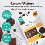 Navitas Organics Cacao Wafers, 8oz, Unsweetened Baking Chocolate — Organic, Non-GMO, Fairtrade, Gluten-Free - Image 2