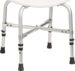 Drive Medical 12021KD-1 Bariatric Heavy Duty Bathroom Bench with Back, Gray - Image 5
