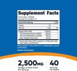 Nutricost Omega 3 Fish Oil - 2500MG, 120 Softgels (40 Serv) - Fish Oil, Wild Caught! 1200mg EPA 850mg DHA - Non-GMO, Gluten Free - Image 2