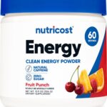 Nutricost Energy Complex (Fruit Punch) (60 Servings) - Clean Energy Powder, 300g Dietary Supplement
