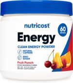Nutricost Energy Complex (Fruit Punch) (60 Servings) - Clean Energy Powder, 300g Dietary Supplement
