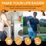 EZPIK Pro 43" Foldable Grabber Reacher Tool for Seniors - Grabbers for Elderly Reaching Tool Heavy Duty Pickup Trash Picker Upper Equipment - Claw Grabber Stick for Reaching Aids, Weed Gripper - Image 3