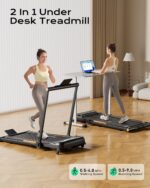 Treadmills for Home, 3.0HP Folding Treadmill with Incline, Small Space Portable Running Machine, 240 Lbs Capacity with 12 Preset PROG, LED Display, Speaker and Cup Holder - Image 7