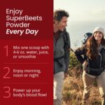 HumanN SuperBeets Beet Root Powder - Non-GMO Beetroot Superfood - Nitric Oxide Supplement for Heart Health, Circulation & Blood Pressure Support - Black Cherry, 30 Servings - Image 6