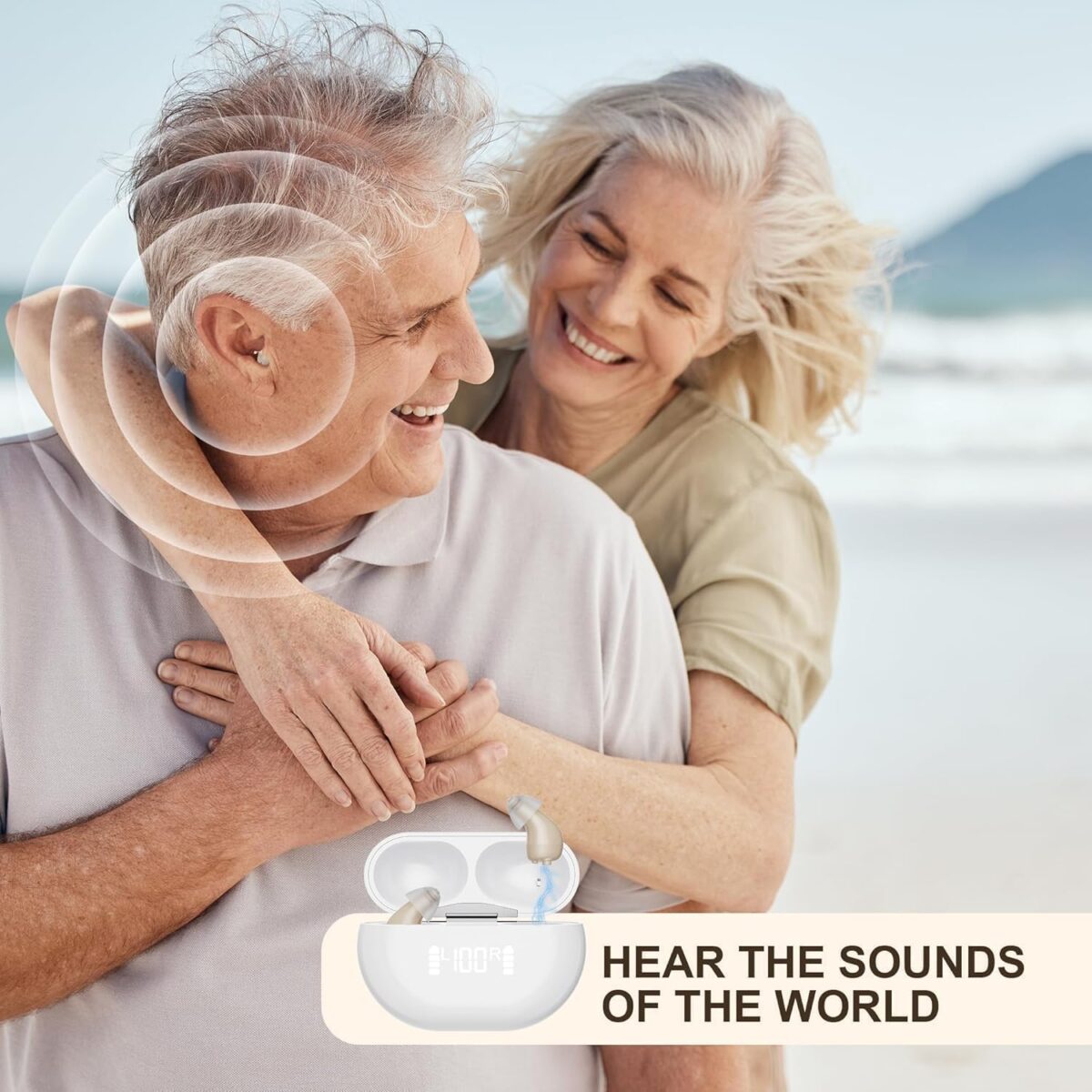Hearing Aids, Invisible Rechargeable Digital Hearing Aids for Seniors with 16-Channel Sound Processing Noise Cancelling OTC Auto-On/Off with Charging Case - Image 8