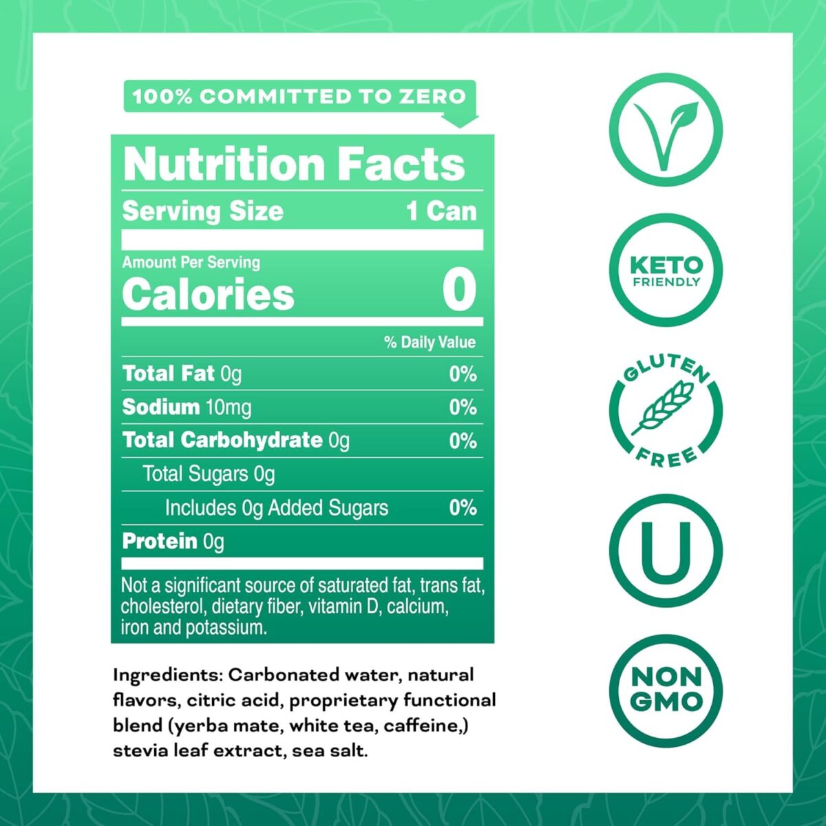 Yerbaé Energy Beverage - Variety Power Pack, 0 Sugar, 0 Calories, 0 Carbs. Yerbae is Energized by Yerba Mate, Plant-Based, Healthy Alternative to Sugary Energy Drinks, 16oz cans (12 Pack) - Image 5