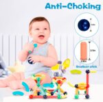 Magnetic Building Blocks STEM Educational Toy for Kids Montessori Learning Sticks and Balls Preschool Sensory Toys for Toddlers Gift for 3 Year Old Boys & Girls - Image 2