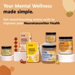 PYM Citrus Mood Chews Support for Stress, Worry & Overwhelm, 20 Count | 130mg GABA, 90mg L-Theanine | Vegan, Non-GMO, Gluten-Free, No Added Sugar | All-Natural Mood Balance Supplement Made in USA - Image 7