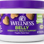Wellness Pumpkin Patch Flavored Soft Chew Digestive Health Supplements for Dogs, 45 Count