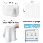 100 Pcs Body Wipes for Adults Bathing No Rinse, Bath Wipes Rinse Free Dry Shower Wipes for Adults. Soap Infused, Disposable Body Cloth for Elderly, Camping, Hiking, GYM & Travel (4 Pack) - Image 8