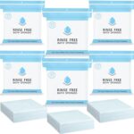 150 Pcs Rinse Free Bathing Wipes Bulk Sponges Bath Wipes All in 1 Shower Rinse Free Bath Sponges Wash Cloths for Campers, Hikers, Adults, Elderly