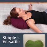 Meditation Cushion (Plum) Crescent, Buckwheat Husk Filled, Floor Pillow or Cushions, Yoga Seat, Zafu, Made in The USA - Image 5