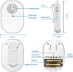CallToU Caregiver Pager Call Button elderlyWireless SOS Call Button Vibration Pager Nurse Calling Alert System for Home Elderly Disabled Patient 2 SOS Call Buttons/Transmitters 2 Receivers - Image 8