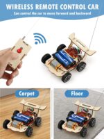 Poraxy STEM Model Car Kits, Toys for Boys Age 8-12, 5 in 1 Kids Wood Building Kit 8-10, 3D Wooden Puzzles, Educational Science Crafts Kits, Birthday Gifts for 8 9 10 11 12 13 14 Years Old Boys - Image 4