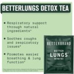 Betterbrand BetterLungs Detox Tea – Herbal Tea for Respiratory Support | Mullein Leaf & Herbal Blend for Lung Health & Wellness | Caffeine-Free | 15 Tea Bags - Image 4