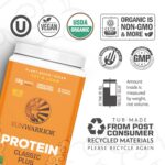Sunwarrior Vegan Organic Protein Powder Plant-Based | 5 Superfood Quinoa Chia Seed Soy Free Dairy Free Gluten Free Synthetic Free Non-GMO | Vanilla 30 Servings | Classic Plus - Image 3