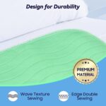 4 Pack 24” x 24” Extra Heavy Absorbency Washable Underpads, Waterproof Nursing Pads Incontinence Bed Pads, Reusable Washable Pee Pads for Dogs, Diaper Changing & Adults, Washable Puppy Pads - Image 5