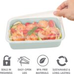Bentgo Prep 60-Piece Meal Prep Kit - Reusable Food Containers 1-Compartment, 2-Compartment, & 3-Compartments for Healthy Eating - Microwave, Freezer, & Dishwasher Safe (Floral Pastels) - Image 5