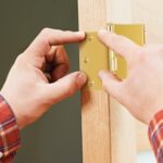 Handicap Brass Expandable Door Hinges - Offset Hinges for Doors - 3 Pack - Image 3