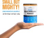 Organic Blue Spirulina Powder - 100% Pure Blue-Green Algae, No Fishy Smell, Vegan Superfood for Smoothies & Drinks, Non GMO, Gluten-Free, Vegan - Image 2