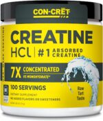 Creatine HCl Powder | Muscle, Cognitive, Cellular Energy Support | No Bloating or Cramps | USA Made & NSF Certified | Unflavored (100 Serving)