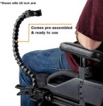 MOGO ModularHose Assistive Technology Phone Holder with Heavy-Duty Spring Clamp (Opens to 2"), 24 Inch Arm - Image 6