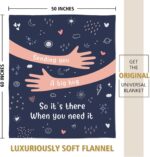 Afterprints Get Well Gifts for Women Men, Hug/Healing Blanket, Thinking of You/Cancer Care/Sympathy/After Surgery Gifts for Friends, Sister, Coworkers, Soft Throw Blankets 50'' x 60'' - Image 6