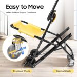 Manual Lift Stair Chair, Portable Aluminum Alloy Folding Transportation Stair Chair,for Daily Transfer Evacuation Chair to Assist Moving Elderly Lift Chair, 350 lbs Weight Capacity USA Stock - Image 6