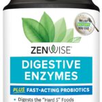 Zenwise Health Digestive Enzymes and Bromelain for Gut Health - Probiotic Multi Enzymes with Prebiotics and Probiotics for Women and Men for Digestive Health and Bloating Relief for Digestion - 100 CT