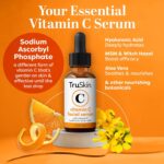 TruSkin Vitamin C Serum For Face – Anti Aging Formula with Vitamin C, Hyaluronic Acid, Vitamin E – Brightening Serum – Improve Appearance of Dark Spots, Tone, Fine Lines & Wrinkles, 2 Fl Oz - Image 2