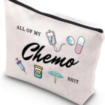WCGXKO Chemotherapy Treatment Gift for Women All Of My Chemo Shit Cancer Awareness Emergency Bag (My Chemo Shit)