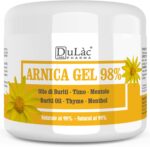 Dulàc - Arnica Gel for Bruising and Swelling 16.9 Fl Oz, 98% Arnica Montana Cream Extra Strength for Muscle and Joint Relief, Non-Greasy, Natural Formula, Cool Effect, Alcohol Free