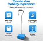 Stair Climbing Assist Cane – Stair Lift for Seniors, Mobile Stairlift, Half Step for Seniors, Portable Stair Lift for Elderly (Aluminum) - Image 2