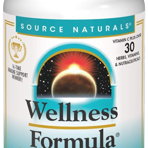 Source Naturals Wellness Formula, Advanced Immune Support*, Bio-Aligned Vitamins & Herbal Defense - Immune System Support Supplement & Immunity Booster - 120 Capsules