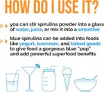 Organic Blue Spirulina Powder - 100% Pure Blue-Green Algae, No Fishy Smell, Vegan Superfood for Smoothies & Drinks, Non GMO, Gluten-Free, Vegan - Image 7