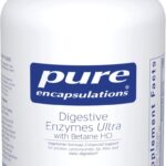 Pure Encapsulations Digestive Enzymes Ultra with Betaine HCl - Vegetarian Digestive Enzyme Supplement to Support Protein, Carb, Fiber, and Dairy Digestion* - 180 Capsules