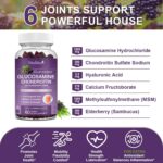 Glucosamine Chondroitin Gummies - Extra Strength Joint Support Supplement with MSM & Elderberry for Natural Joint, Antioxidant Immune Support for Adults, Men & Women-(2 Pack) - Image 3