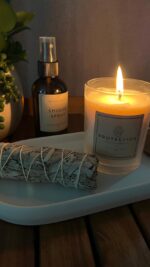Ritual Smudge Kit - Sage Bundle, Cleansing Spray & Evil Eye Candle | Energy Cleansing Set for Home, Office | Reiki Healing Tools | Spiritual Gifts | Meditation & Yoga Accessories | White Sage Smudging - Image 3