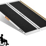 Wheelchair Ramps 4FT, gardhom 800Lbs Aluminum Portable Folding Handicap Ramp Wheel Chair Ramp for Home Entrance Threshold Doorways Stairs Curbs Scooter
