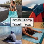 Wanderlight Microfiber Travel Towel – Quick Dry, Compact, Lightweight, Sand Free, Eco-conscious – Perfect for Beach, Camping, Backpacking, Sports, Gym, Yoga (Blush Palms, Large) - Image 4