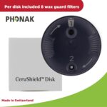 Genuine OEM Switzerland Wax Guards Filters, Cerushield Disk v2.0 098-0445 Accessories for Phonak Hearing Aid Audeo Marvel Paradise Lumity Hearing Aid only using SDS 4.0 receiver-2 pack/16 Filter Total - Image 2