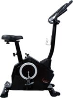 Sunny Health & Fitness Exercise Bike w/Pulse Sensors & Adjustable Cushion Seat, Home Cardio Training Machine for Adults/Seniors' Indoor Cycling Workout, Optional Compact Foldable or Electro-Magnetic - Image 9