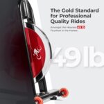 Sunny Health & Fitness Indoor Stationary Exercise Bike, 4-Way Adjustable Seat for Cycling Cardio workout at Home, Optional 49 LB Flywheel, Heavy-Duty & Free SunnyFit App Bluetooth Connect - Image 3