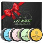 4 Pcs Clay Facial Mask Set - Turmeric, Vitamin C, Green Tea, Dead Sea Mud, and Rose Clay Skin Care Mask for Deep Cleansing, Moisturizing, and Refining Pores - 240g - Image 8