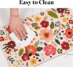 Dog Food Mats for Floors, Absorbent Quick Dry Pet Cat Food Mat, Dog Bowl Mats for Food and Water Dispenser Mat, Eco-Friendly Dog Accessories Pet Supplies 16"x24" - Image 7