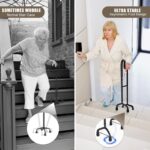 Stair Climbing Assist Cane for Both Walk Up and Down Stairs, Elderly Stair Lift Assist Devices with Adjustable Height fits Most Standard Steps, Step Helper for Those with Sore HIPS and Knees - Image 5