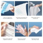 100 Pcs Body Wipes for Adults Bathing No Rinse, Bath Wipes Rinse Free Dry Shower Wipes for Adults. Soap Infused, Disposable Body Cloth for Elderly, Camping, Hiking, GYM & Travel (4 Pack) - Image 4