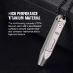 OKNIFE Otacle D1 Titanium Small EDC Multi Bit Pocket Screwdriver, 9 in 1 Mini Precision Screwdriver Set, S2 Steel Magnetic Bits for Work or Daily Use - Image 5