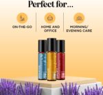 Aromatherapy Roll on Essential Oils Set - Wellness Essential Oils Set Variety Pack with Focus Uplift & Breathe Essential Oil Rollers - Fun & Cute Wellness Gift for Young Women and Teens (3 Pack) - Image 2